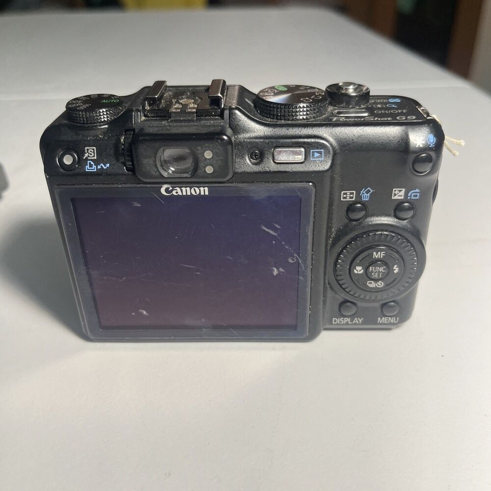 Canon PowerShot G9 Compact Digital Camera -Black- Tested with battery pack - Picture 2 of 6